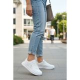Enoch Kadın Spor Ayakkabı Ortopedik Düz Tabanlı Günlük Sneaker - Beyaz