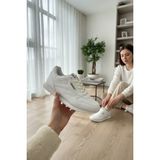 Enoch Klasik Retro Spor Ayakkabı Deri Görünümlü Günlük Sneaker - Beyaz