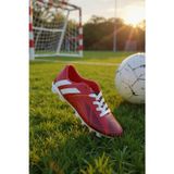 Enoch Shoes Enoch Erkek Çocuk Bordo Şerit Detaylı Çivili Futbol Kramponu