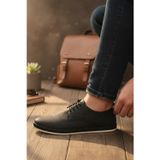 Enoch Shoes Enoch Hakiki Deri İnci Lazer Kesim Delikli ve Hasır Detaylı Erkek Casual Ayakkabı