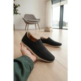 Enoch Shoes Enoch Hakiki Deri Lazer Kesim Delikli ve Esnek Comfort Tabanlı Erkek Slip-On Ayakkabı