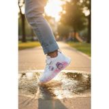 Enoch Shoes Enoch Labubu Karakter Baskılı Kız Çocuk Spor Ayakkabı Cırtlı