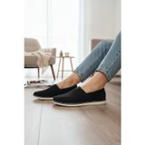 Enoch Shoes Enoch Siyah Kanvas Beyaz Tabanlı Erkek Comfort Ayakkabı