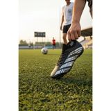 Enoch Silver-Grid Entegre Bilekli Profesyonel Futbol Ayakkabısı - Siyah - Gri