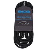 ENOVA 4 M XLR Dişi - XLR Erkek Mikrofon Kablosu, 3 Pin Analog Ve AES, Cırt Cırtlı Bant Ile