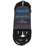 ENOVA 6 M XLR Dişi - XLR Erkek Mikrofon Kablosu, 3 Pin Analog Ve AES, Cırt Cırtlı Bant Ile