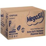 Enpak Megasil Exstra Soft 2 Katlı Z Katlama Dispenser Havlu Kağıt Peçete 200 Yaprak 21,5 x 20 cm