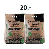 enpatiks 20 Litre Natural Bastet Topaklanan %100 Doğal Kokusuz Çam Peleti Kedi Kumu