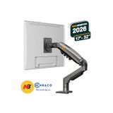 Enraco North Bayou NB F80 17"-32" Amortisörlü 2-9 Kg Monitör Standı Yeni Tasarım 2026 Versiyon Gray Edition