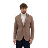 Enrica Erkek Vizon Kaşe Kumaşlı Yarım Astar Torba Cepli Mono Yaka Spor Blazer Ceket Vizon 48