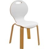 Ens Kids Collection Pearl Beyaz Laminant Kaplama Ahşap Çocuk Sandalyesi (2-7 Yaş)