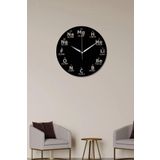 Ensa Design Periyodik Tablo Duvar Saati- Kimya Periyodik Tablo Ahşap Duvar Saati 40X40CM