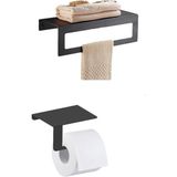 Ensar Profil Metal Banyo Havlu Askılığı ve Tuvalet Kağıdı Askılığı