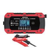 Enshall 12V 10A Akıllı Hızlı Akü Şarj Cihazı - LiFePO4, Jel, AGM ve Kurşun Asit Akü Şarjör ve Onarım Cihazı (Araba, Kamyon, Motosiklet, Tekne)