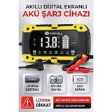 Enshall 12V-12A / 24V-6A Araba, Kamyon, Tır, Gemi Motosiklet LIFEP04 Özellikli Akıllı Hızlı Akü Şarj Cihazı - Volt