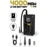 Enshall 4000mAh Hava Kompresörü Powerbank Özellikli Kompresör Araba Bisiklet Top Lastik Şişirme Pompası