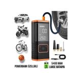 Enshall 5588 5400 Mah+şarjlı Çakmaklıklı Taşınabilir Kompresör