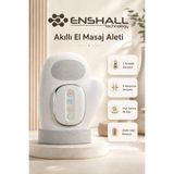 Enshall Premium Şarjlı Kablosuz El Masaj Termal &hava Kompresyonlu Terapi 3 Isı 5 Sıkıştırma 3 modlu El Masajı Aleti - Gri