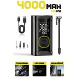 Enshall Şarjlı 4000mAh Hava Pompası Araç Lastik, Bisiklet, Top Şişirme Oto Hava Kompresörü