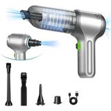 Enshall Technology Yeni Araç Içi Şarjlı 180 Watt Mini Süpürge 12000PA 3ın1 Taşınabilir Güçlü Süpürge - Sarı