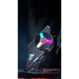 Ensiga Bluetooth 5.3 Motosiklet Kask Kulaklık 1.000 mAh Su Geçirmez Ses Asistan RGB Işık Siyah - Gri - Kırmızı - Siyah