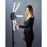Ensiga Megalux Profesyonel Fotoğraf ve Video Için Çekim Işığı Ring Lıght Stüdyo 12 Inç +2,1 Metre Tripod - Beyaz