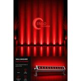 Enso Tasarım 9W 30 cm Kırmızı LED Wallwasher Dış Cephe Duvar Cami Bahçe Aydınlatma