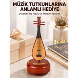 Enstrüman Figürlü Melodi Çalan Dekoratif Müzik Kutusu - Ahşap