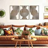Ent Wood Art Ahşap Duvar Tablosu, 3 Parça Ahşap Modern Duvar Dekoru, Orta Çağ Desen Duvar Paneli, Mostar