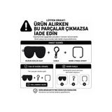 enta endüstriyel vantilatör taahhüt san. ve tic. Güneş Gözlüğü ve Numaralı Siyah Silikon Gözlük Koruyucu Kılıf