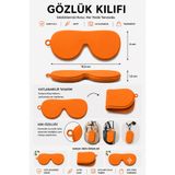 enta endüstriyel vantilatör taahhüt san. ve tic. Güneş Gözlüğü ve Numaralı Turuncu Silikon Gözlük Koruyucu Kılıf