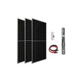 Entech Enerji Entech 72 V Volt 1.5 HP 1.1 kW 1100 W Watt Dc Kademeli Dalgıç Solar Pompa 1365 Watt Güneş Paneli Solar Sulama Paket Sistem
