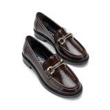 Entella Store Kadın Loafer KEMER TOKA Acı Kahve Rugan Günlük Ayakkabı
