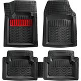 Entelux Fiat Palio 2006-2007 Uyumlu Kırmızı 3D Havuzlu Paspas Takımı - Siyah - Mavi