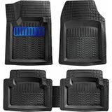 Entelux Ford Focus 2011 Uyumlu Mavi 3d Havuzlu Paspas Takımı - Siyah - Mavi