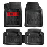 Entelux Honda Jazz 2004-2005-2006-2007 Uyumlu 3D Havuzlu Paspas Takımı Krom Kırmızı - Siyah - Kırmızı