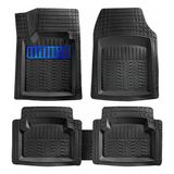 Entelux Renault Fluence 2011 Uyumlu Mavi 3d Havuzlu Paspas Takımı - Siyah - Mavi