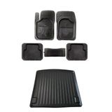 Entelux Vw Jetta Cepsiz 2011+ Bagaj Havuzu Siyah + 3D Havuzlu Paspas Birebir Uyumlu Set