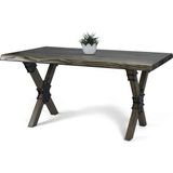 Entema Doğal Ağaç Masif Kütük Masa 60CM x 90CM ( Ağaç Ayak ) - Ahşap