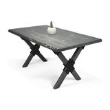 Entema Doğal Ağaç Masif Kütük Masa Yemek Masası (Ağaç Ayak) 75CM x 145CM - 100 cm - Renkli