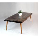 Entema Doğal Ağaç Masif Kütük Orta Sehpa (60CM x 110CM) Ağaç Ayak - Kahverengi - 60 x 110 cm