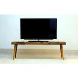 Entema Doğal Ağaç Masif Kütük Tv Sehpası 110CM ( Ağaç Ayak ) - Ahşap