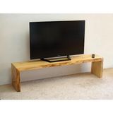 Entema Doğal Ağaç Masif Kütük Tv Sehpası 180CM ( Ağaç Ayak ) - Kahverengi