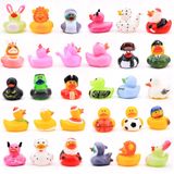 Entervending Kauçuk Ördek Oyuncak Çeşitleri - Ördek Ördekleri - Çocuklar için Ördekler - 10 Adet Ducky Playset Banyo Oyuncakları - Plaj Havuzu için Kauçuk Ördekler - Goody Bag Stuffers Sınıf Ödülleri - Çocuklar