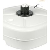 Entropiy 20 Litre - 35 Litre - 70 Litre Plaj Bahçe Deniz Havuz Şemsiye Bidonu Desteği Ayağı - Taşınabilir, 20 Litre Su Veya 30 kg Kum ile Dolabilen Tutma Kulp Tasarımlı - Siyah