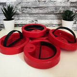 Entude 100 mm Plastik Kavanoz Kapağı – 5 Adet Cam Turşu Kavanoz Kapağı
