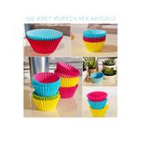 Entude 100'lü Muffin ve Cupcake Kağıdı Kek Kalıbı Desenli, Kek Kapsülü