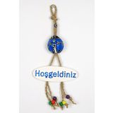 Entude Renkli Mavi Uğur Böceği Hoşgeldiniz Kapı Süsü Dekoratif Duvar Süsü