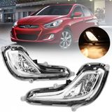 Enva Otomotiv Hyundaı Accent Blue Sag + Sol On Sıs Farı Lambası Takım 2011-2018 Ampullu