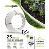 Envaplas Esnek Beyaz 1x25 m Pratik Çim Ayırıcı